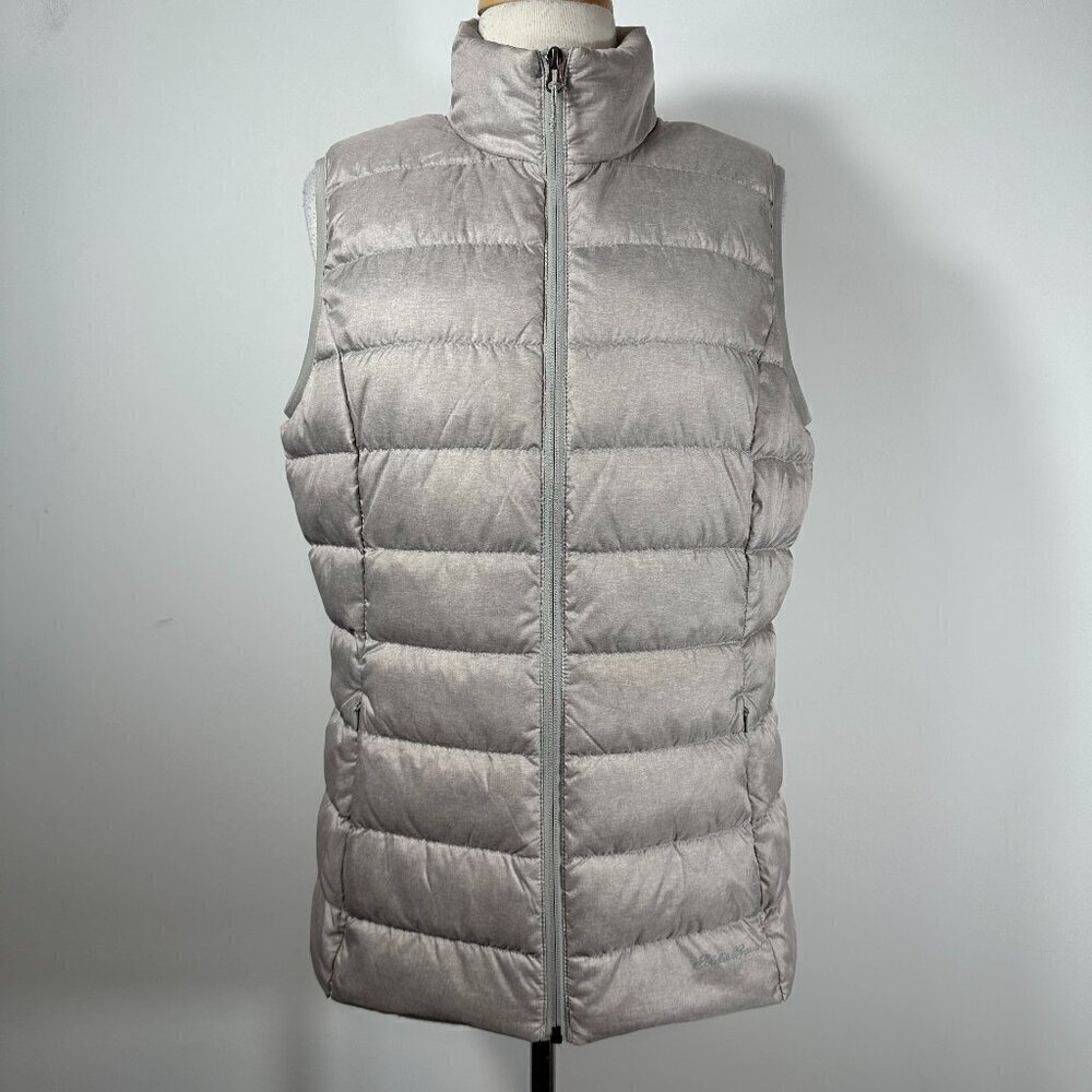 EDDIE BAUER Women’s Size Large EB 650 Gray Down Vest